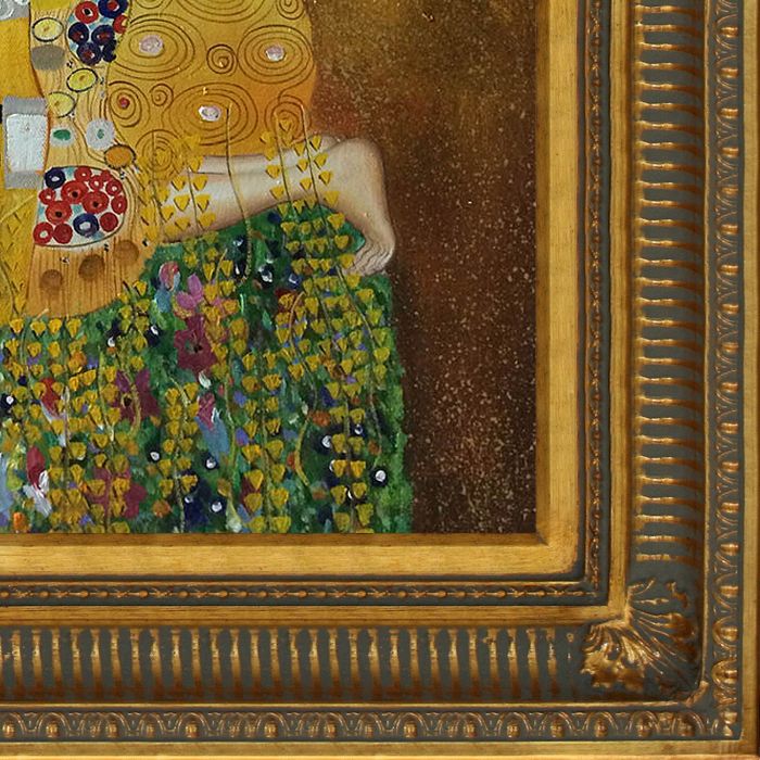 The Kiss (Full View) Pre-Framed - Regal Gold Frame 20"X24"
