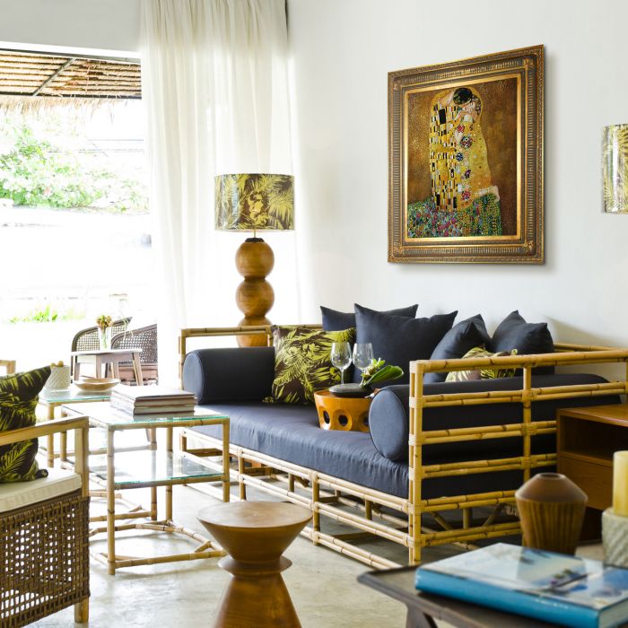 The Kiss (Full View) Pre-Framed - Regal Gold Frame 20"X24"