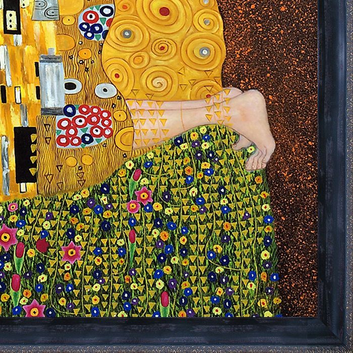 The Kiss (Full View) Pre-Framed - La Scala King Frame 30