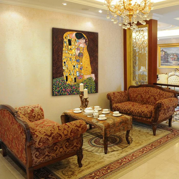 The Kiss (Full View) Pre-Framed - Gallery Wrap 30"X40"