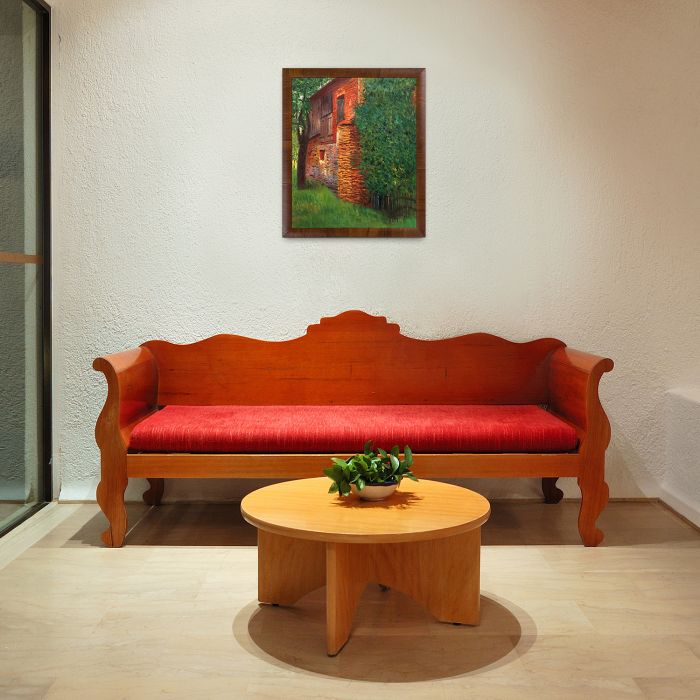 Farmhouse At Kammer Pre-Framed - Panzano Olivewood Frame 20" X 24"