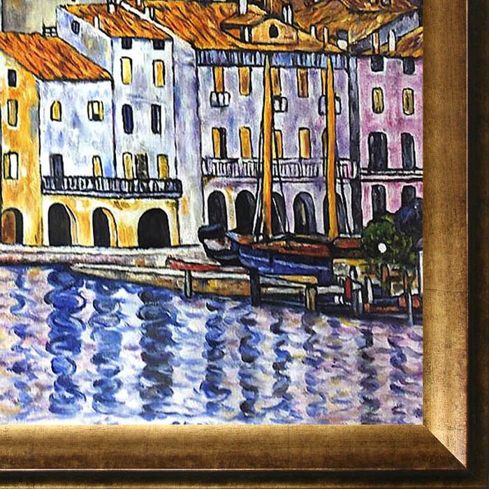 Malcesine on Lake Garda Pre-Framed - Athenian Gold Frame 24"X36"