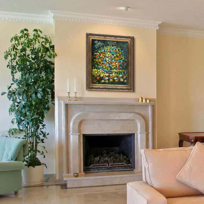 Apple Tree I Pre-Framed - Baroque Antique Gold Frame 20"X24"