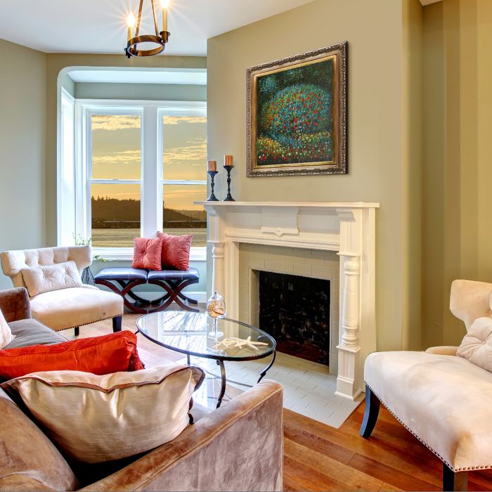 Apple Tree I Pre-Framed - Baroque Antique Gold Frame 20"X24"