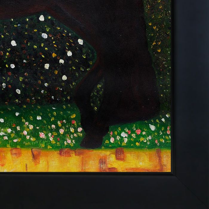 The Golden Knight Pre-Framed - New Age Black Frame 24"X24"