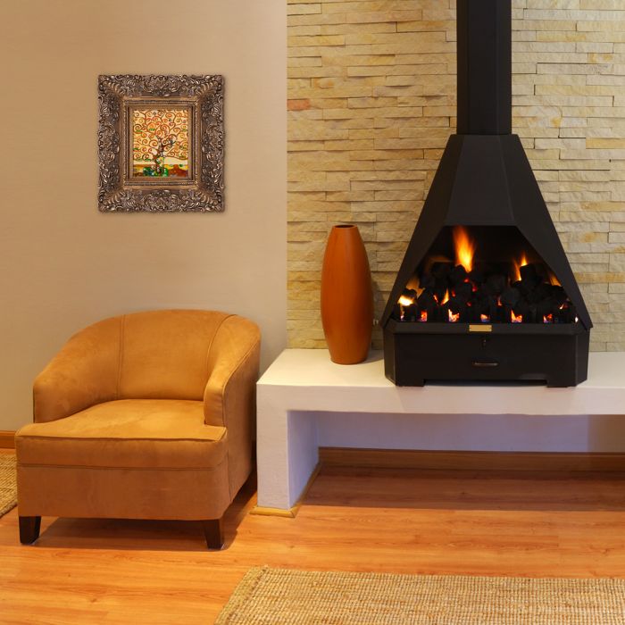 Tree of Life Pre-Framed - Burgeon Gold Frame 8"X10"