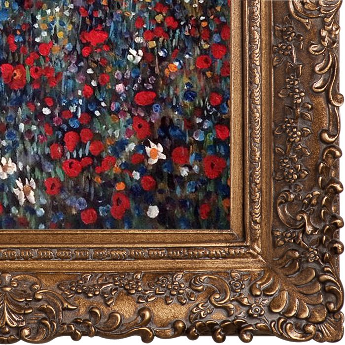 Poppy Field Pre-Framed - Burgeon Gold Frame 20"X24"