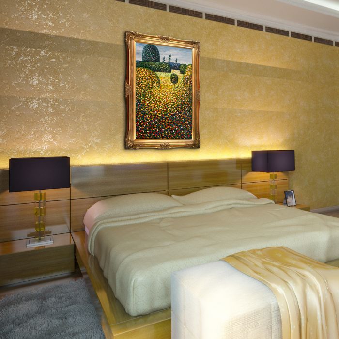 Poppy Field Pre-Framed - Victorian Gold Frame 24"X36"