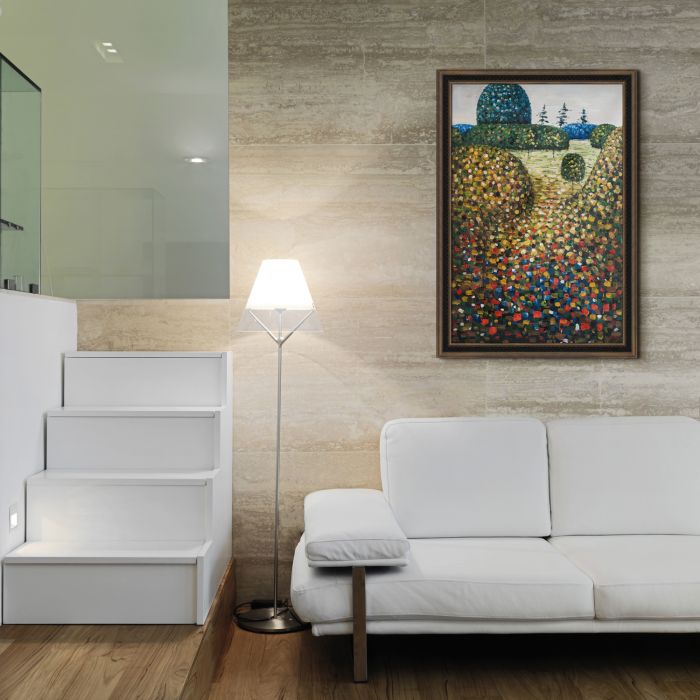 Poppy Field Pre-Framed - Cottage Oak 24"X36"