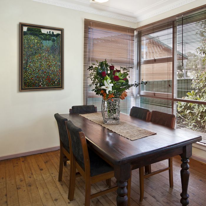 Poppy Field Pre-Framed - Cottage Oak 24"X36"