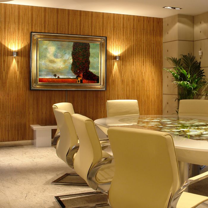 High Poplar Pre-framed - Regency Gold Frame 24"X36"