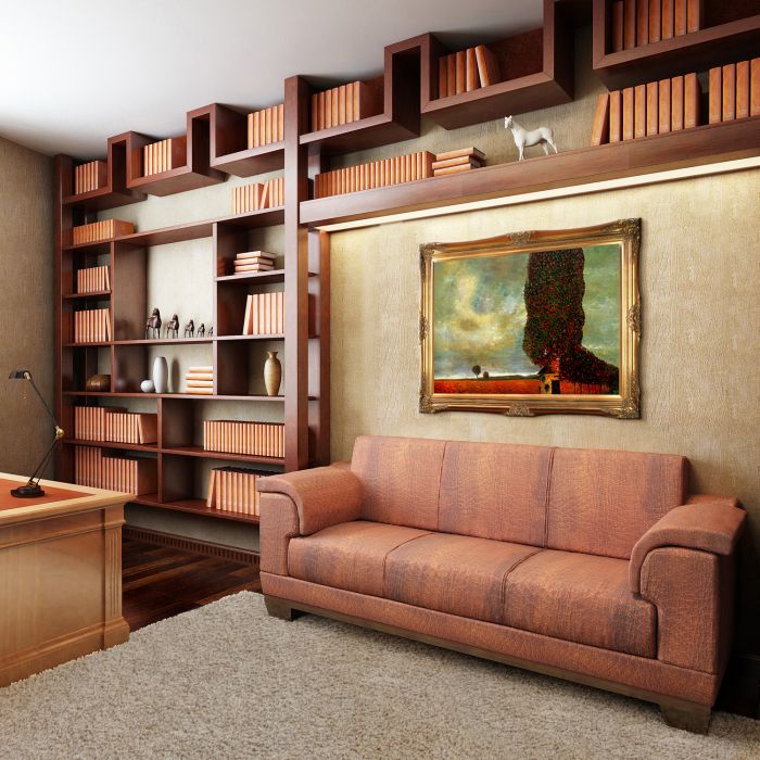 High Poplar Pre-framed - Victorian Gold Frame 24"X36"