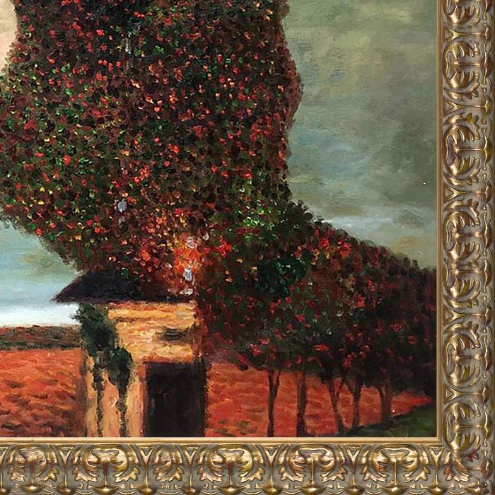 High Poplar Pre-framed - Golden Oak Leaf Frame 24"X36"