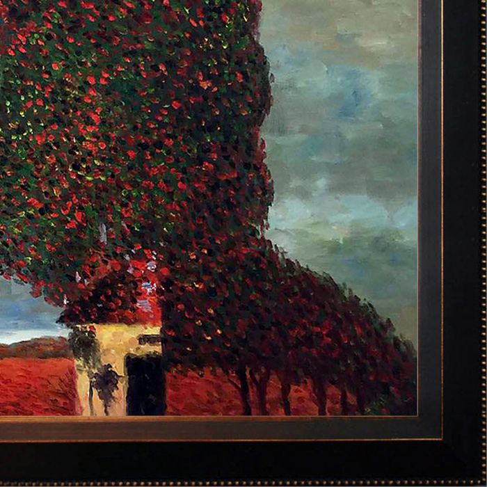 High Poplar Pre-framed - Veine D'Or Bronze Angled Frame 24"X36"