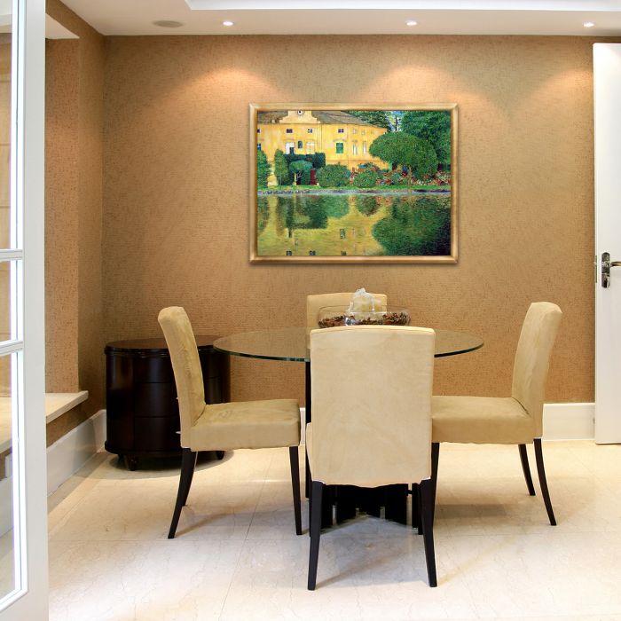 Schloss Kammer on Attersee Pre-Framed - Gold Luminoso Frame 30"x40"