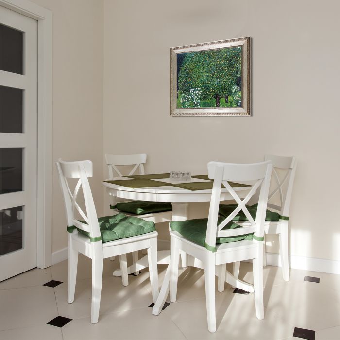 Roses Under the Trees Preframed - Versailles Silver King Frame 20" X 24"