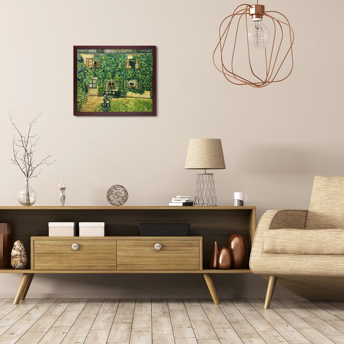 The House of Guardaboschi Pre-Framed - Open Grain Mahogany 20" X 24"