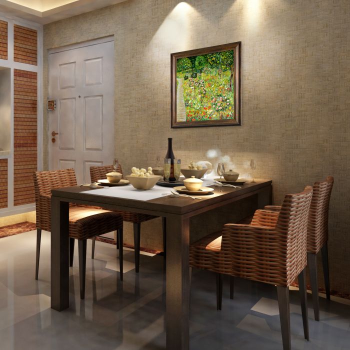 Fruit Garden With Roses Pre-Framed - Modena Vintage 20" X 24"