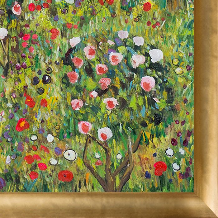 Fruit Garden With Roses Pre-Framed - Gold Luminoso Frame 20"X24"