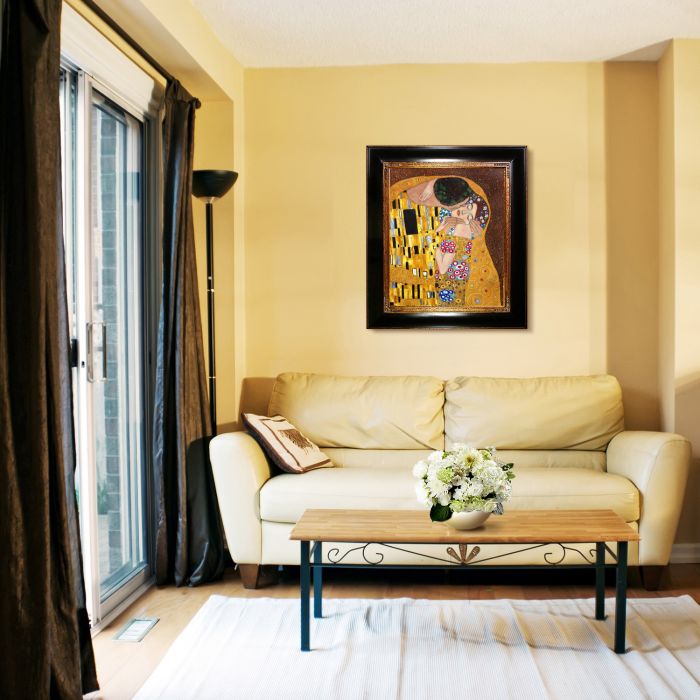 The Kiss Pre-Framed - Opulent Frame 20"X24"