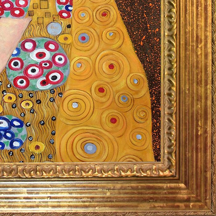 The Kiss - Pre-Framed Gold - Vienna Gold Leaf Frame 20"X24"