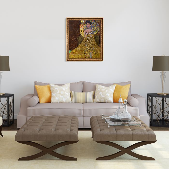 Portrait of Adele Bloch Bauer I (Luxury Line) Pre-Framed - Versailles Gold Frame 20" X 24"