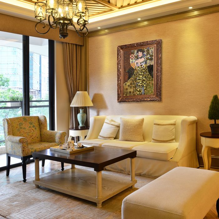 Portrait of Adele Bloch Bauer I (Luxury Line) Pre-Framed - Burgeon Gold Frame 24"X36"