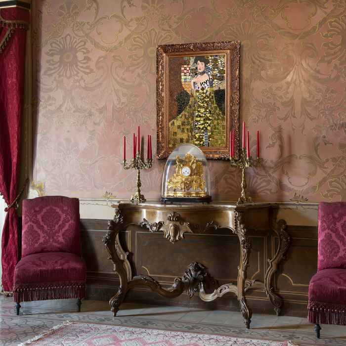 Portrait of Adele Bloch Bauer I (Luxury Line) Pre-Framed - Burgeon Gold Frame 24"X36"