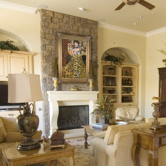 Portrait of Adele Bloch Bauer I (Luxury Line) Pre-Framed - Renaissance Bronze Frame 24"X36"