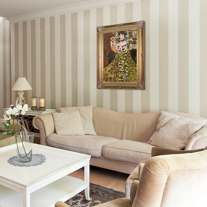 Portrait of Adele Bloch Bauer I (Luxury Line) Pre-Framed - Renaissance Bronze Frame 24"X36"