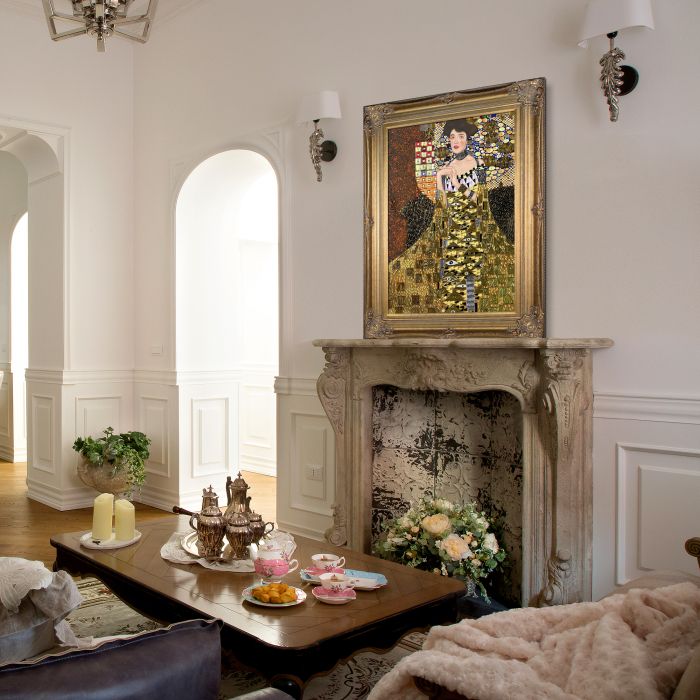 Portrait of Adele Bloch Bauer I (Luxury Line) Pre-Framed - Renaissance Bronze Frame 24"X36"