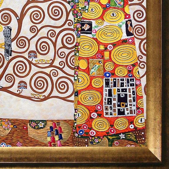 The Tree of Life, Stoclet Frieze, 1909 (Luxury Line) Pre-Framed - Athenian Gold Frame 24"X36"