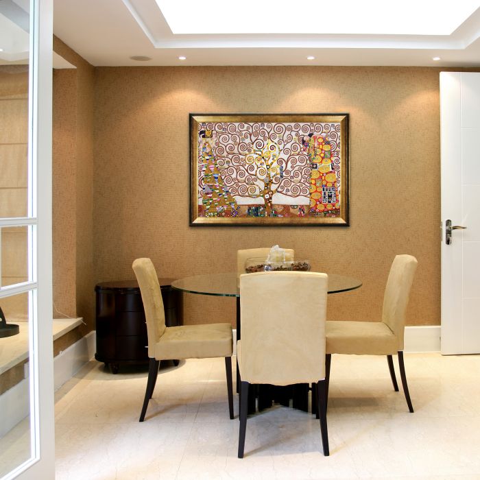 The Tree of Life, Stoclet Frieze, 1909 (Luxury Line) Pre-Framed - Athenian Gold Frame 24"X36"