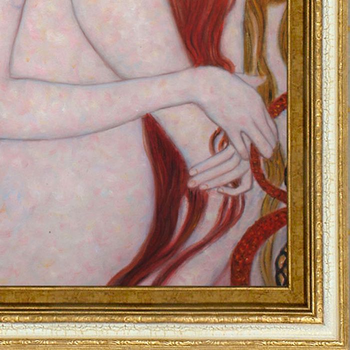 Beethoven Frieze (Luxury Line) Pre-Framed - Tuscan Crackle Frame 20"X24"