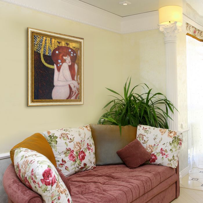 Beethoven Frieze (Luxury Line) Pre-Framed - Tuscan Crackle Frame 20"X24"