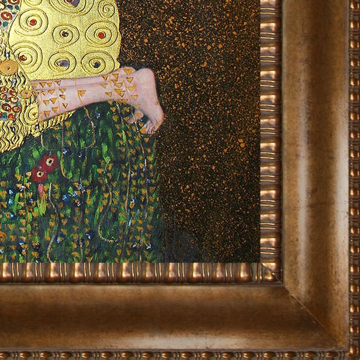 The Kiss (full view - Luxury Line) Pre-Framed - El Dorado Gold Frame 24"X24"