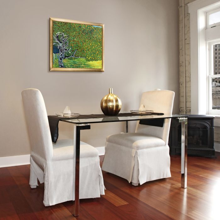Golden Apple Tree (Luxury Line) Pre-Framed - Gold Luminoso Frame 20"X24"