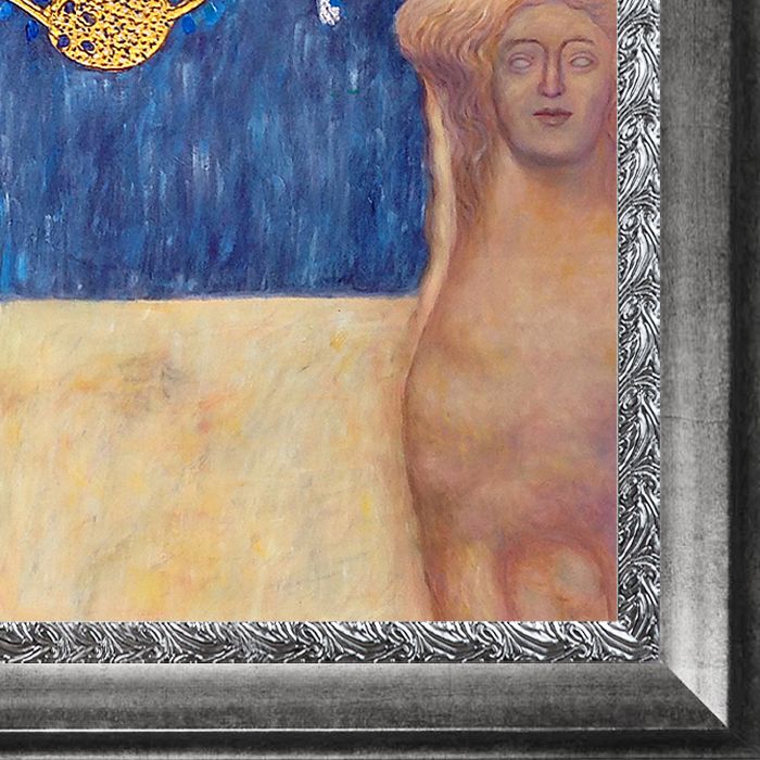 Musik (Luxury Line) 1895 Pre-Framed - Distressed Ornate Silver Custom Stacked Frame 24" X 36"