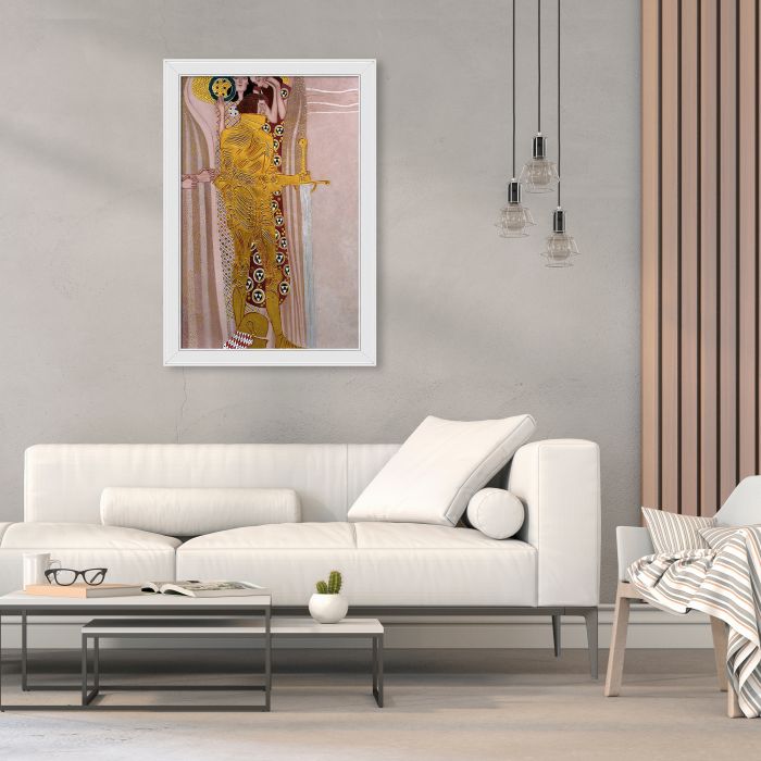 Beethoven Frieze, The Well-Armed Strong, Compassion and Ambition, 1902 (Luxury Line) Pre-framed - Galerie White 24X36