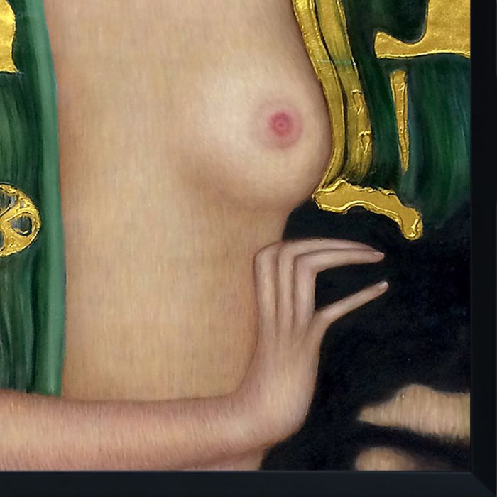 Judith Klimt I (Luxury Line) Pre-framed - Studio Black Wood Frame 30"X40"