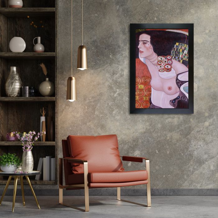 Judith II (Salome) Luxury Line - New Age Black Frame 24"X36"