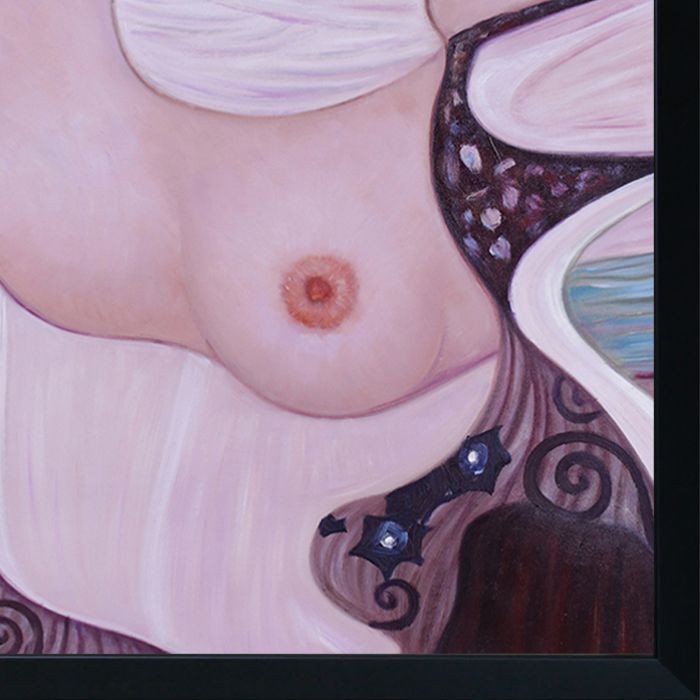 Judith II (Salome) Luxury Line Pre-framed - Studio Black Wood Frame 24"X36"