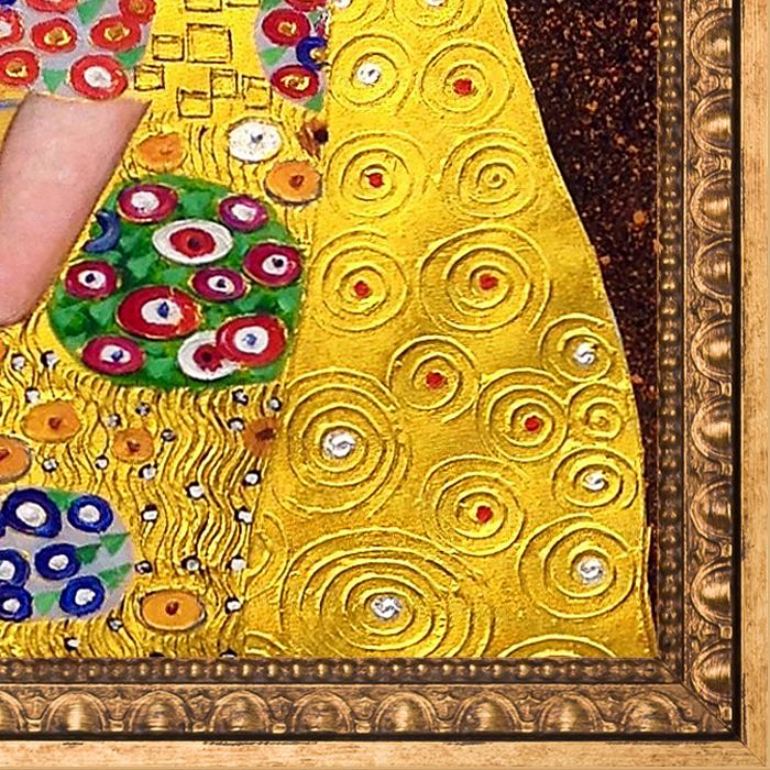 The Kiss (Luxury Line) Pre-Framed - Versailles Gold Frame 20" X 24"