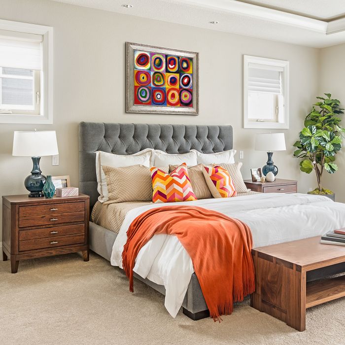 Farbstudie Quadrate Pre-Framed - Versailles Silver King Frame 20" X 24"