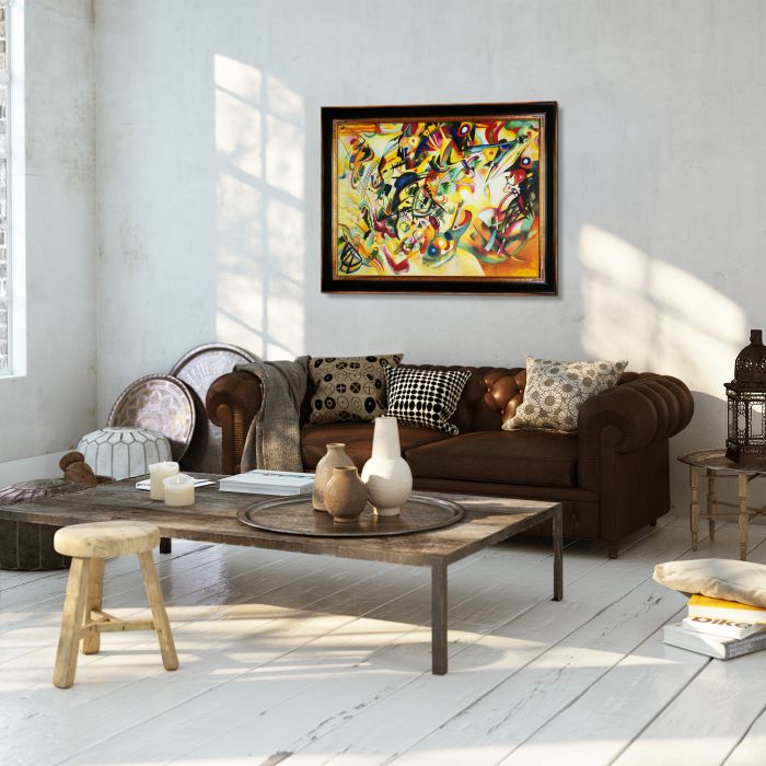 Composition VII, 1913 Pre-Framed - Opulent Frame 30"X40"