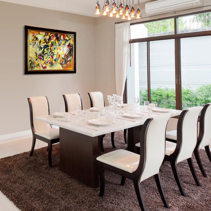 Composition VII, 1913 Pre-Framed - Opulent Frame 30"X40"