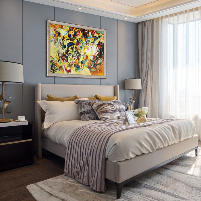 Composition VII, 1913 Pre-Framed - Silver Luna Frame 30"X40"