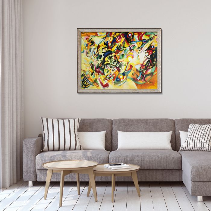 Composition VII, 1913 Pre-Framed - Silver Luna Frame 30"X40"