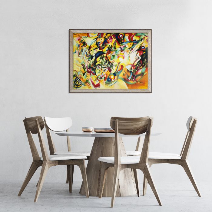 Composition VII, 1913 Pre-Framed - Silver Luna Frame 30"X40"