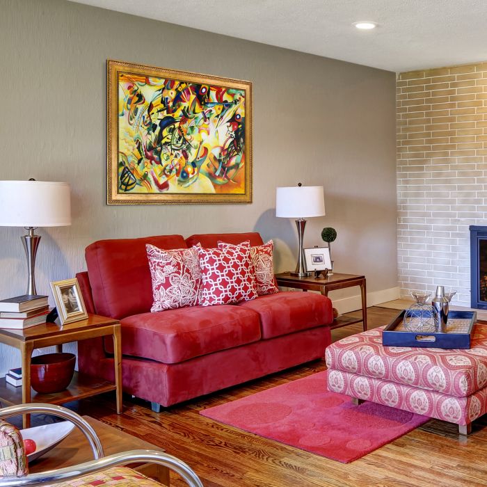 Composition VII, 1913 Pre-Framed - Versailles Gold King Frame 30"X40"